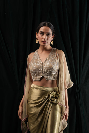 Sculpted Sprig Blouse