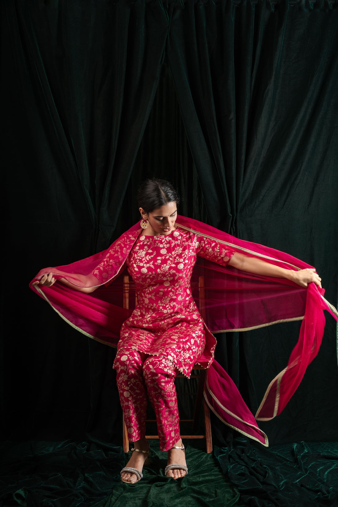 Dewdrop Organza Dupatta