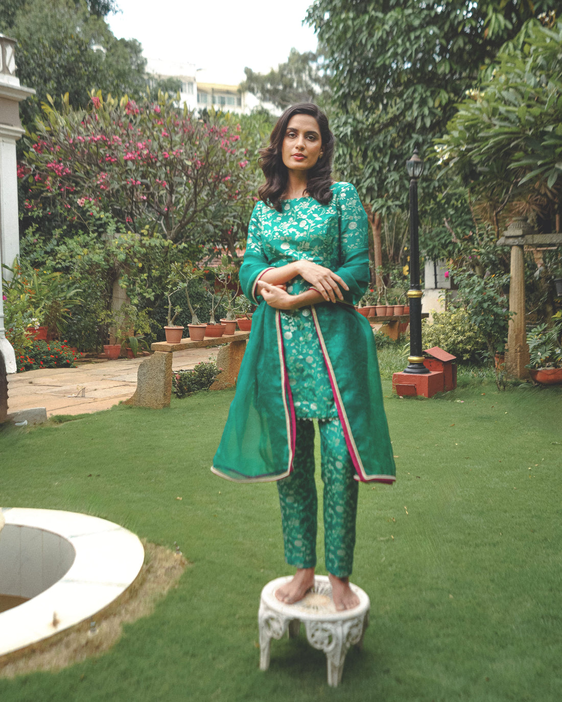 Dewdrop Organza Dupatta